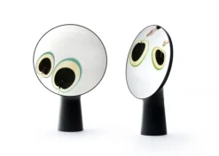 Miroir noir en céramique 46,5cm Cyclope- Moustache