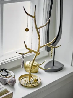 Miroir à pied en verre et fer noir 50cm Avoa - Bloomingville