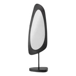 Miroir à pied en verre et fer noir 50cm Avoa - Bloomingville