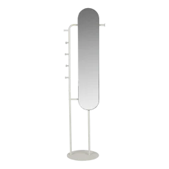 Miroir à poser en acier beige 179cm Vero - Zuiver