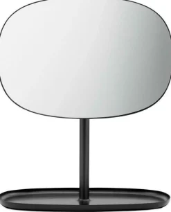 Miroir à poser en acier noir Flip - Normann Copenhagen