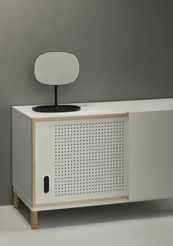 Miroir à poser en acier noir Flip - Normann Copenhagen