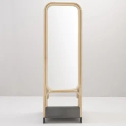 Miroir sur pied en rotin 163cm Panô - ORCHID EDITION