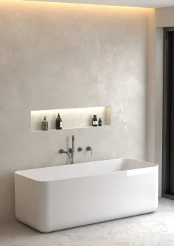 Mitigeur de baignoire à encastrer 4 trous en laiton gun métal Corbeau - Kroos