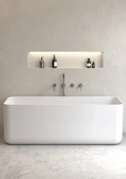 Mitigeur de baignoire à encastrer 4 trous en laiton gun métal Corbeau - Kroos