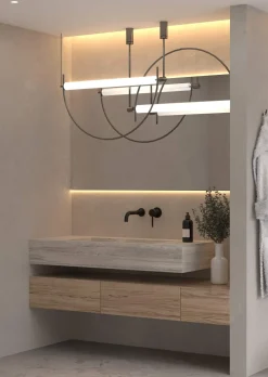 Mitigeur lavabo mural en laiton noir Corbeau - Kroos