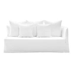 Module angle droit canapé déhoussable en tissus lino blanco Ghost 31 - Gervasoni