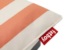 Module central de canapé d’extérieur rayé orange Paletti - Fatboy