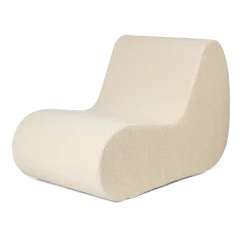 Module central d'extérieur en bouclettes blanches Rouli - Ferm living