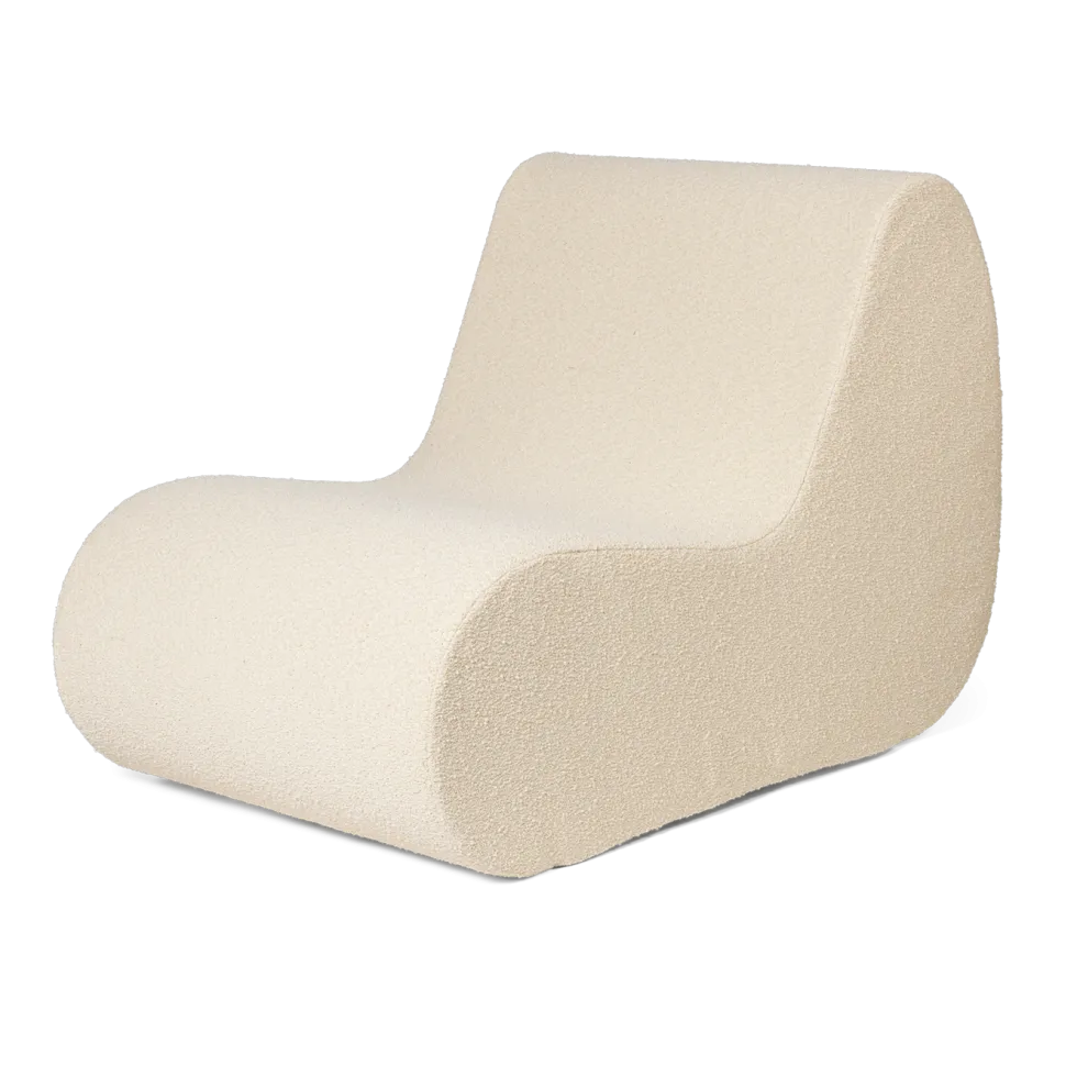 Module central d'extérieur en bouclettes blanches Rouli - Ferm living