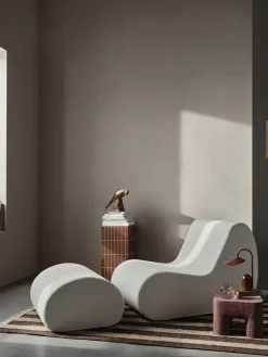 Module central d'extérieur en bouclettes blanches Rouli - Ferm living