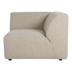 Module d'angle droit en bouclé taupe Jax - Hkliving