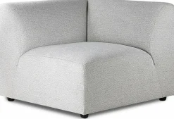 Module d'angle droit sneak gris clair Jax - Hkliving