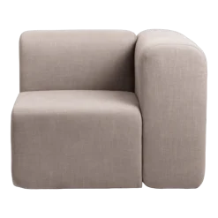 Module d'angle gauche en polyester latte 90x90 cm Lagoon - Broste Copenhagen