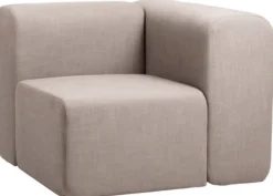 Module d'angle gauche en polyester latte 90x90 cm Lagoon - Broste Copenhagen