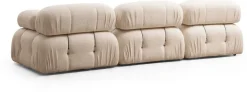 Module d'angle gauche en tissu bouclé crème 5x75cm Bubble 1R - Home Design