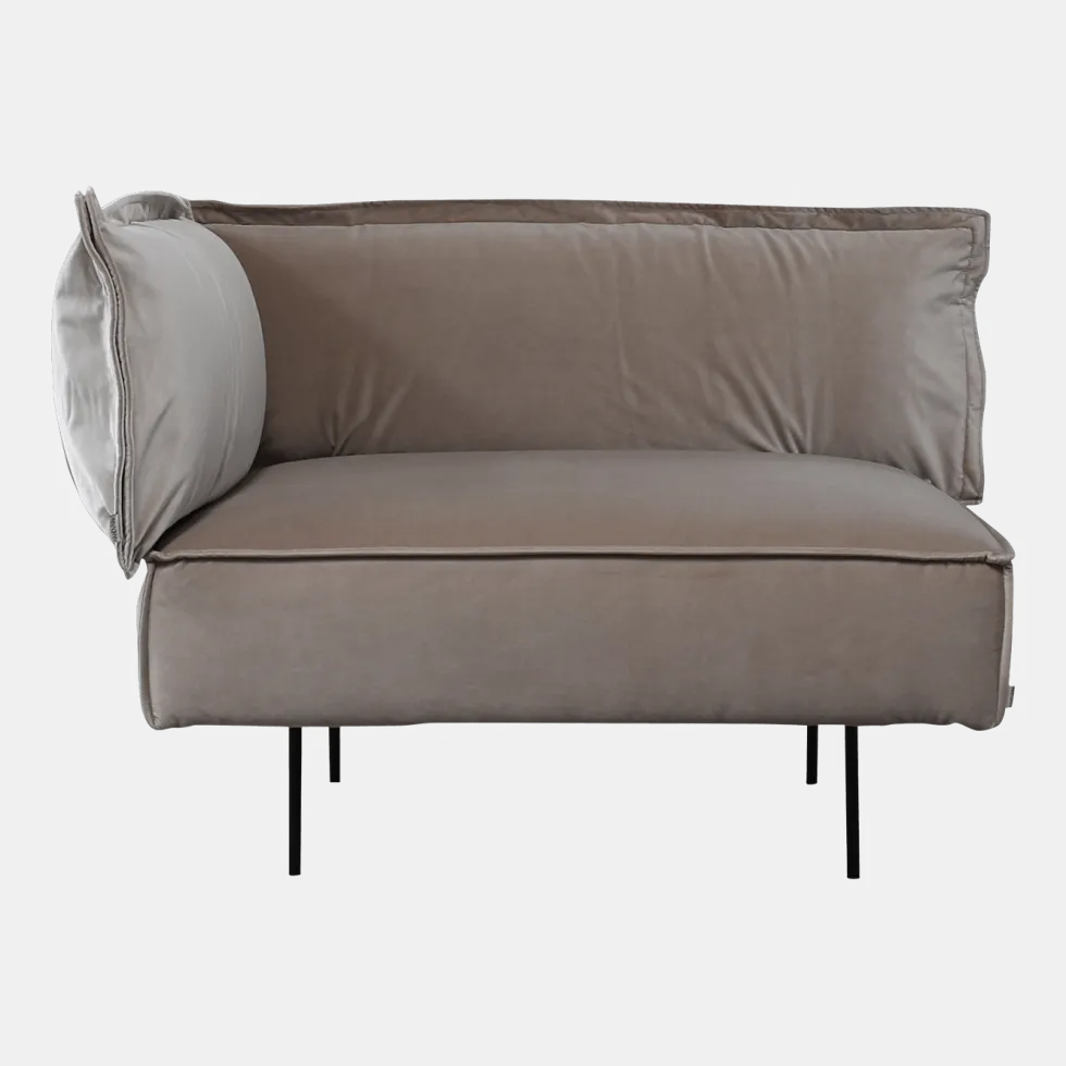 Module d'angle gauche lounge sable Velvet - HANDVÄRK