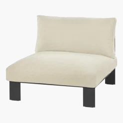 Module de canapé d'extérieur beige en aluminium - Serax