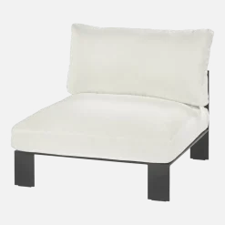 Module de canapé d'extérieur blanc en aluminium - Serax