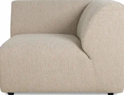 Module de fin angle droit en bouclé taupe Jax - Hkliving