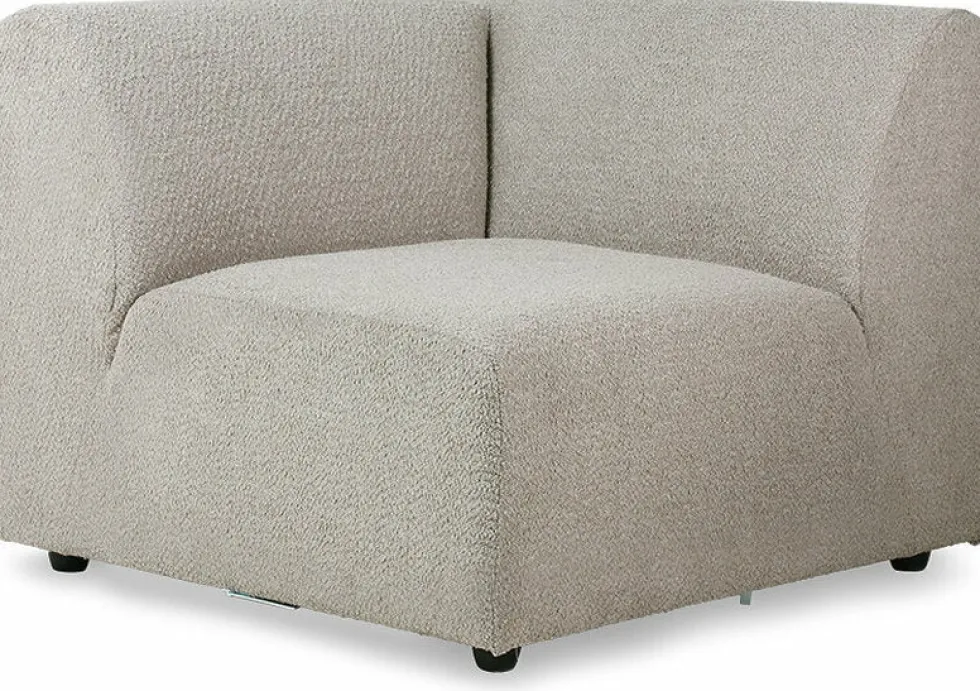 Module de fin angle droit sneak gris clair Jax - Hkliving