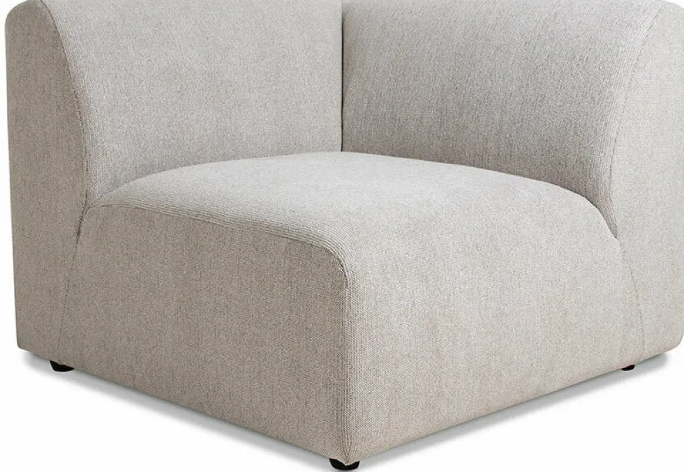 Module de fin angle droit sneak gris clair Jax - Hkliving