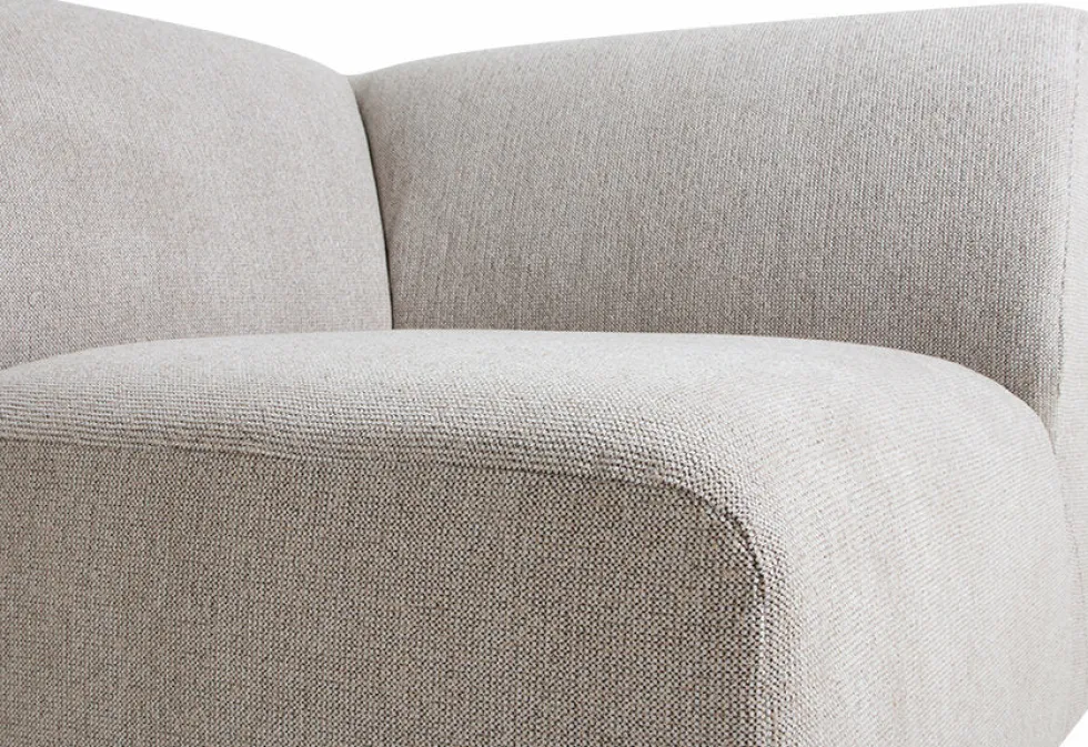 Module de fin angle droit sneak gris clair Jax - Hkliving