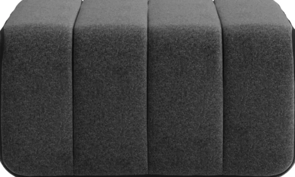Module en tissu dama gris foncé 68x34cm Curt - Ambivalenz