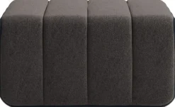 Module en tissu jet gris marron 68x34cm Curt - Ambivalenz