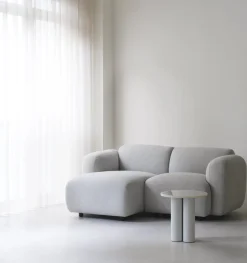 Module méridienne accoudoir droit gris Swell modular sofa 150 - Normann Copenhagen