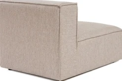 Module 1 place en tissu beige 95x80x65cm Sora O1 - Home Design