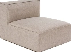 Module 1 place en tissu beige 95x80x65cm Sora O1 - Home Design