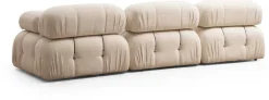 Module 1 place en tissu bouclé crème 95x75cm Bubble O1 - Home Design