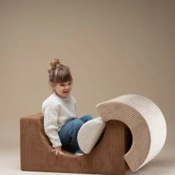 Modules arc-en-ciel en velours côtelé toffee 75 x 49 cm Rainbow playset - Wigiwama