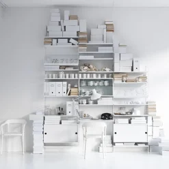 2 Montants blancs à poser 30x85 cm - String furniture