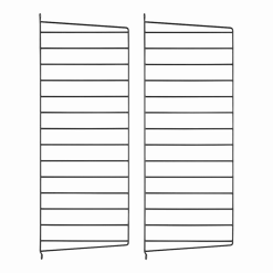 2 Montants noirs à fixer 30x75 cm - String furniture