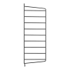 2 Montants noirs muraux 50x20 cm - String furniture
