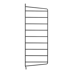 2 Montants noirs muraux 50x20 cm - String furniture