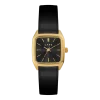 Montre en cuir noir glacé et cadran doré Nova noire - Lpas