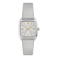 Montre en métal baguette et cadran argenté Nova argent - Laps