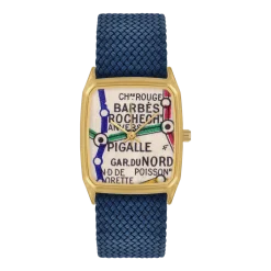Montre en perlon bleu 26 mm Barbès - Laps