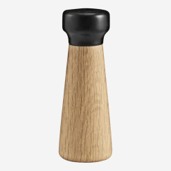 Moulin à poivre en chêne et marbre noir 18 cm Craft Oak/noir - Normann Copenhagen