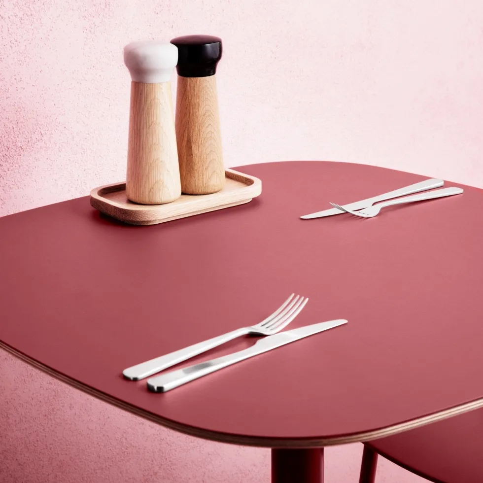 Moulin à poivre en chêne et marbre noir 18 cm Craft Oak/noir - Normann Copenhagen
