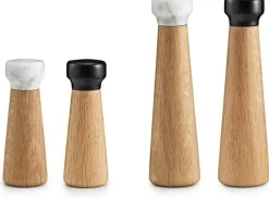 Moulin à poivre en chêne naturel et marbre noir 27 cm Craft Oak/noir - Normann Copenhagen