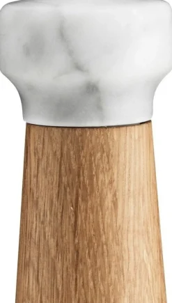 Moulin à sel en chêne naturel et marbre blanc 27 cm Craft Oak/blanc - Normann Copenhagen