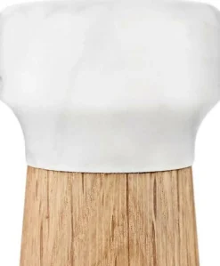 Moulin à sel en chêne naturel et marbre blanc 27 cm Craft Oak/blanc - Normann Copenhagen