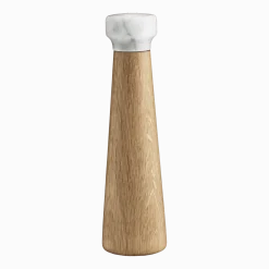 Moulin à sel en chêne naturel et marbre blanc 27 cm Craft Oak/blanc - Normann Copenhagen