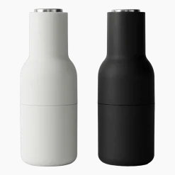 Moulin à sel et moulin à poivre noir et blanc Bottle - Audo