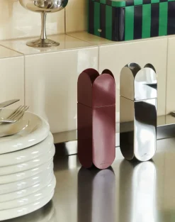 Moulin à sel et poivre en acier miroir 4,5x17cm Arcs - Hay