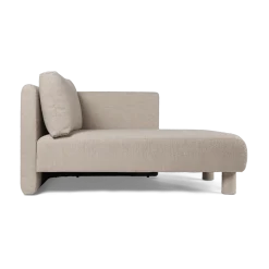 Méridienne modulable droite en bouclettes beige Dase - Ferm living